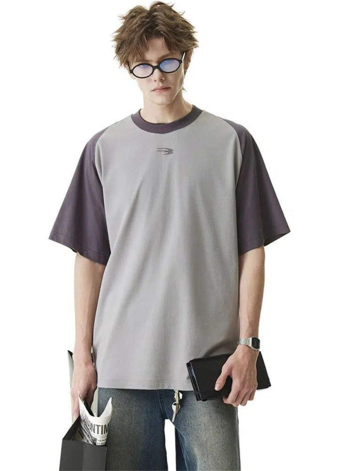 TWO-TONE MINIMAL T-SHIRT