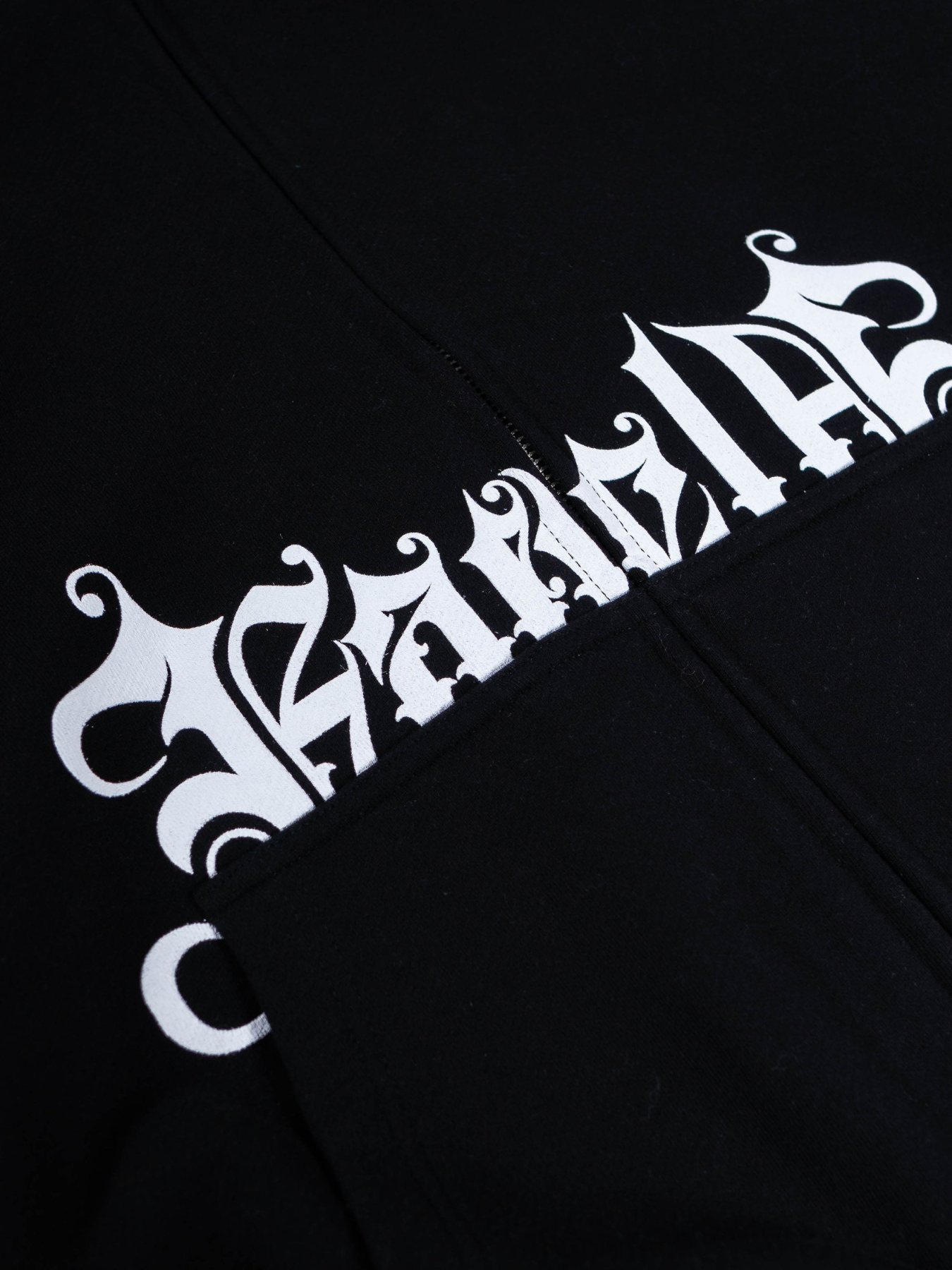 MOSAIC BLACK FRONTZIP HOODIE