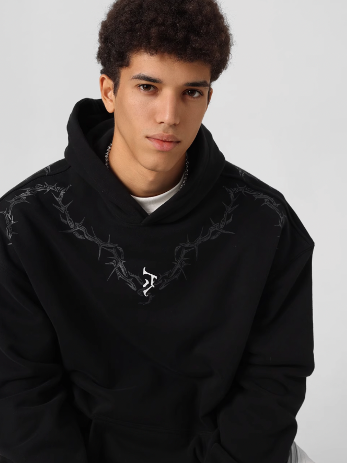 GLUE CRACK PRINT HOODIE