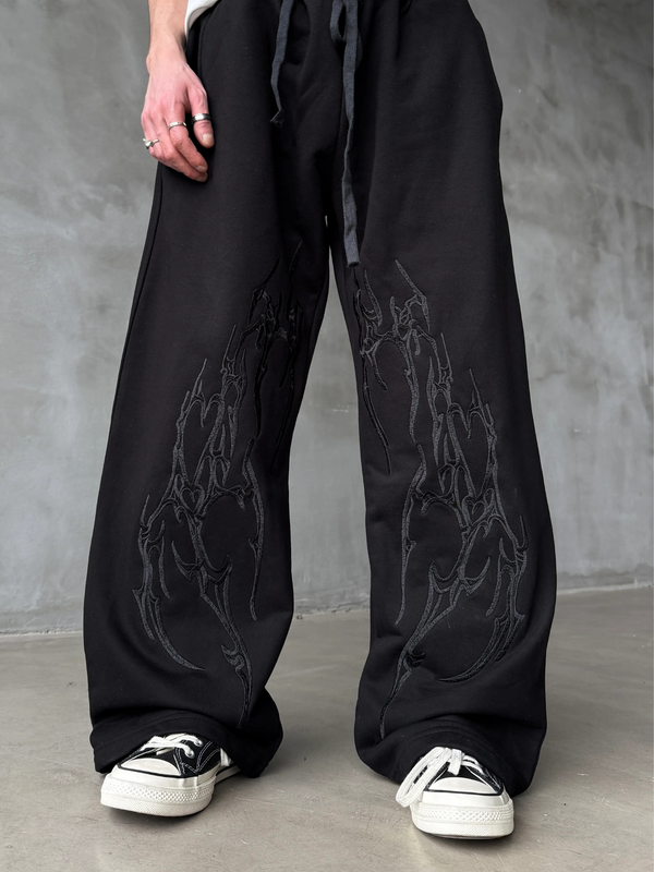 Gothic Spire Embroidered Sweatpants