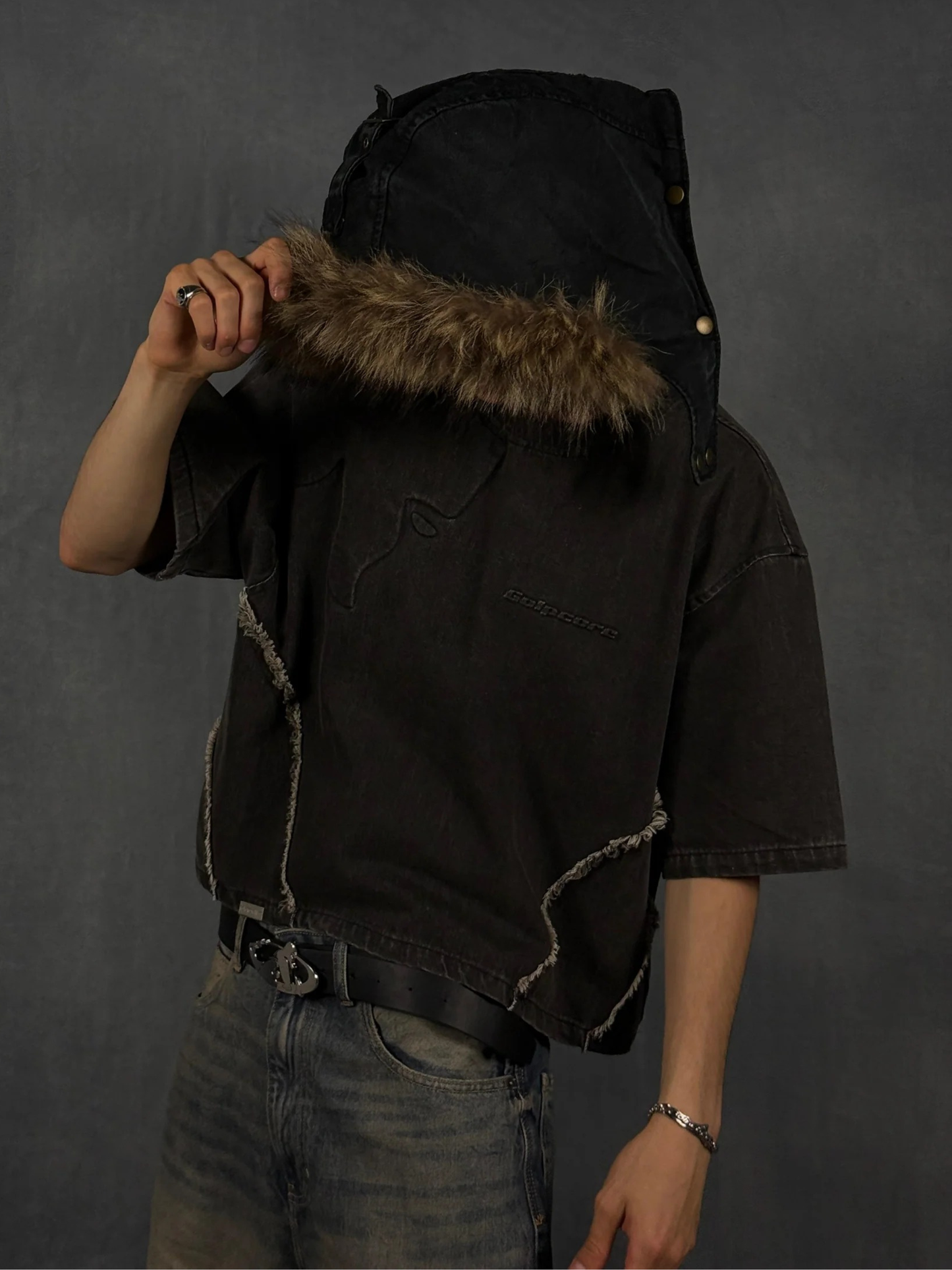 RUIN ARMOR TEE - ACID BLACK