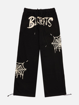 SPIDER WEB PRINT PANTS