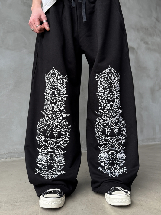 SHADOW REAPER EMBROIDERED PANTS