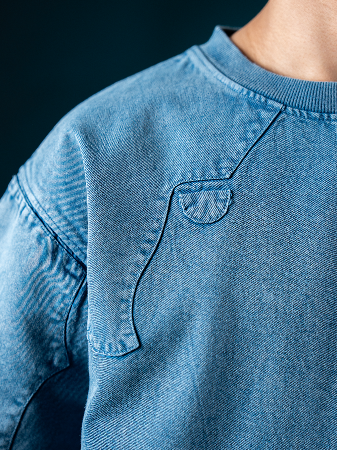 RUIN ARMOR TEE - DENIM BLUE