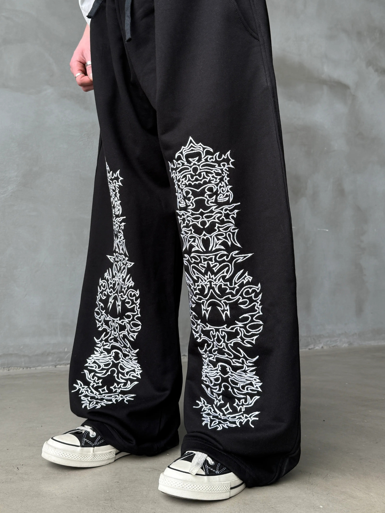 SHADOW REAPER EMBROIDERED PANTS
