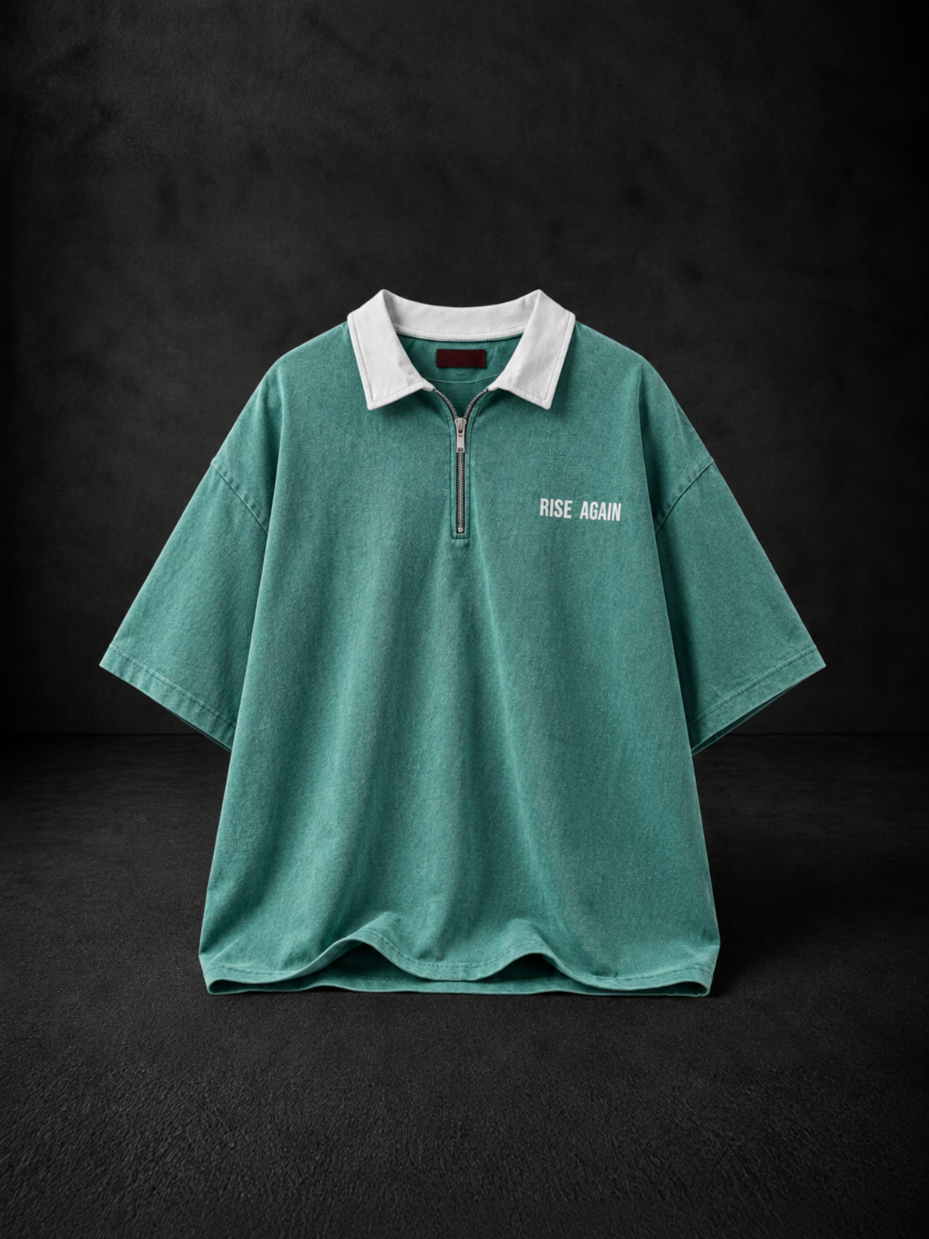 RISE AGAIN POLO TEE - ACID GREEN