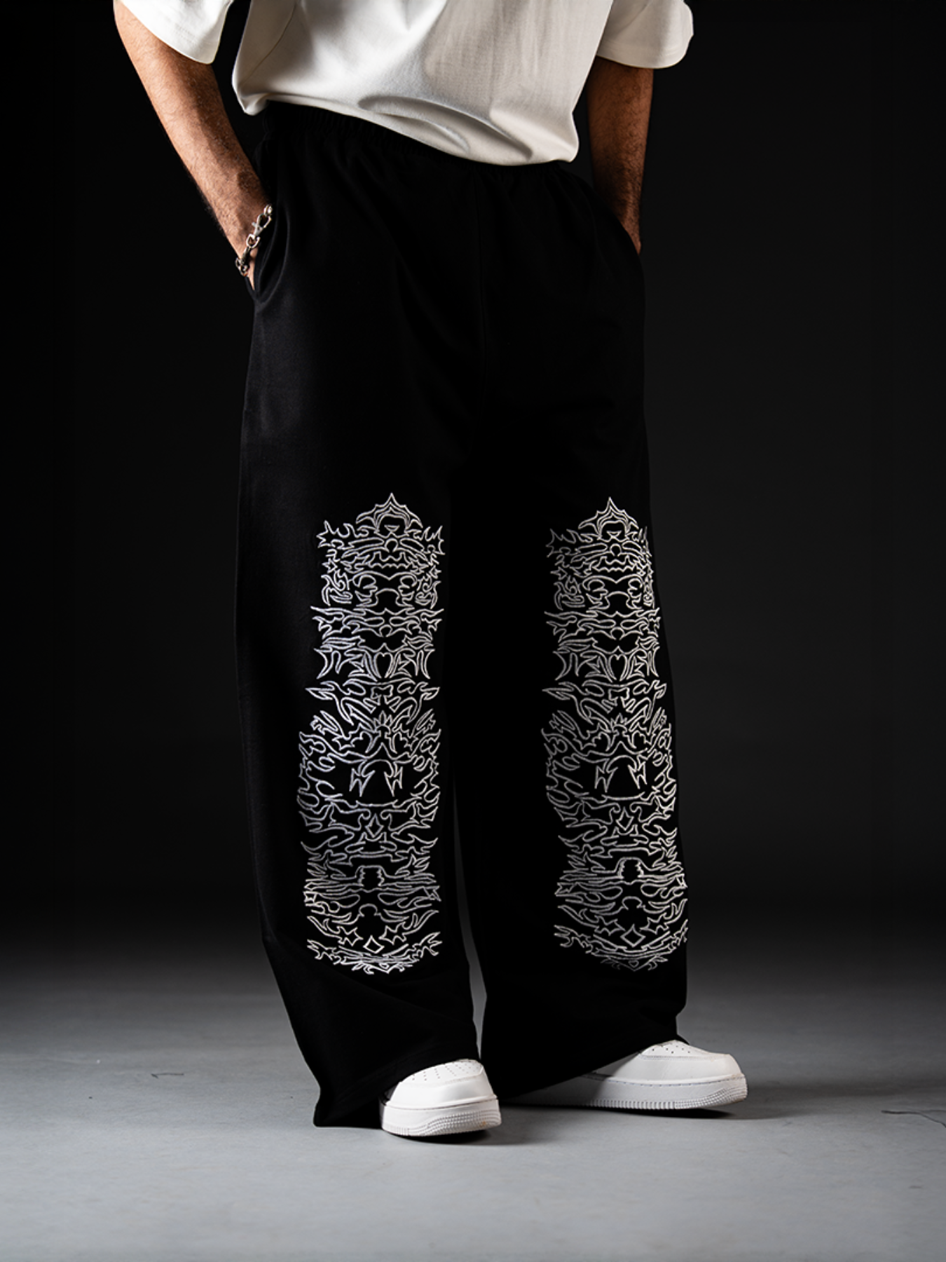 SHADOW REAPER EMBROIDERED PANTS