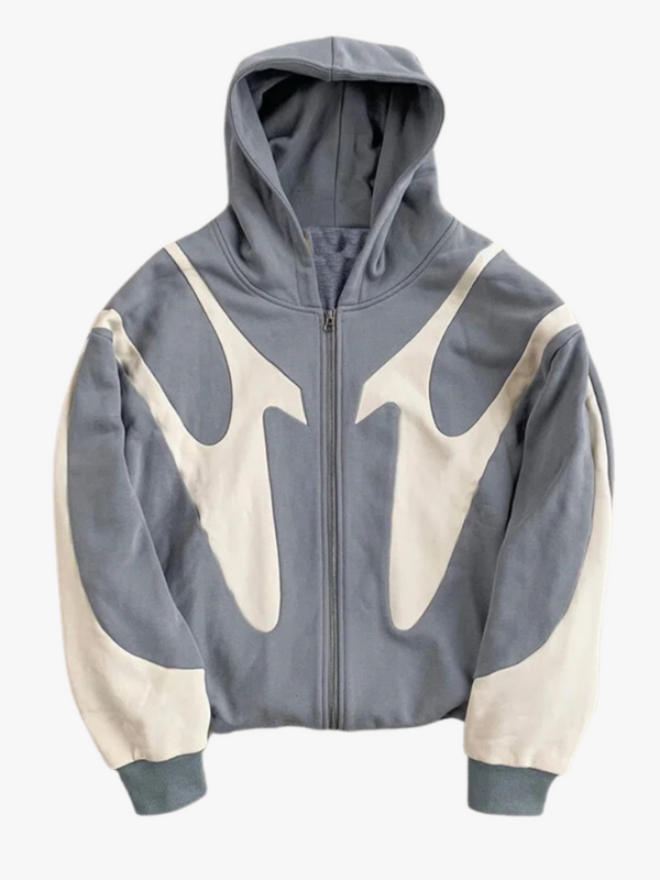 FUSE ZIP-UP Grey Hoodie