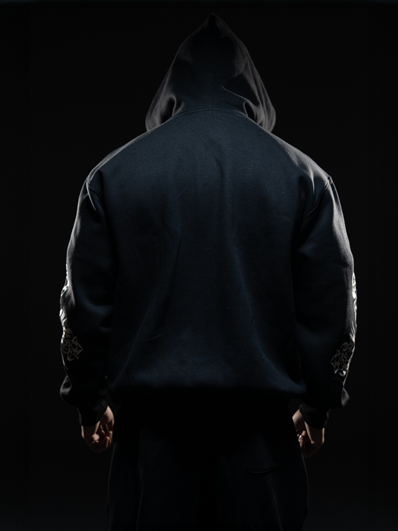 MOSAIC BLACK FRONTZIP HOODIE