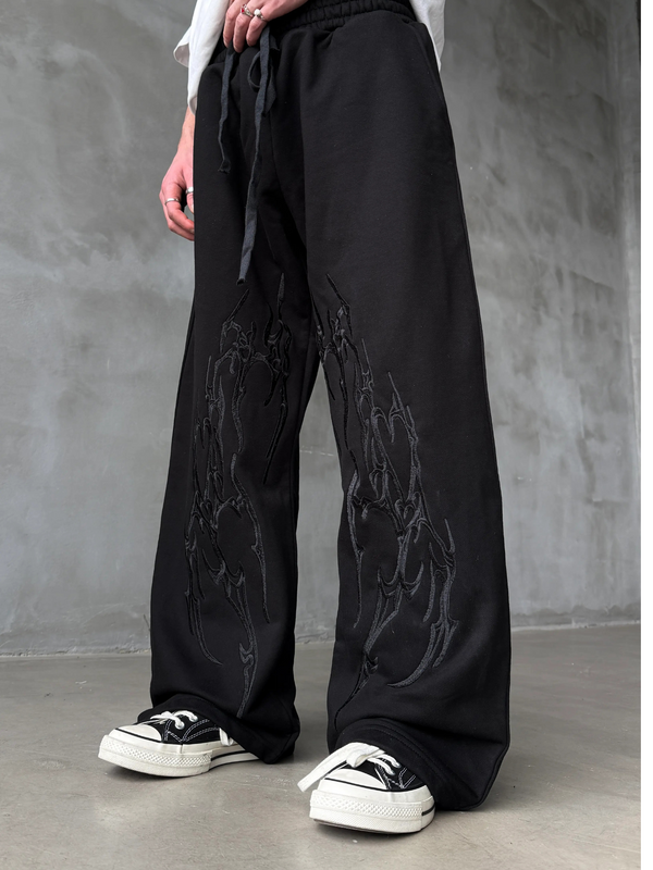 Gothic Spire Embroidered Sweatpants