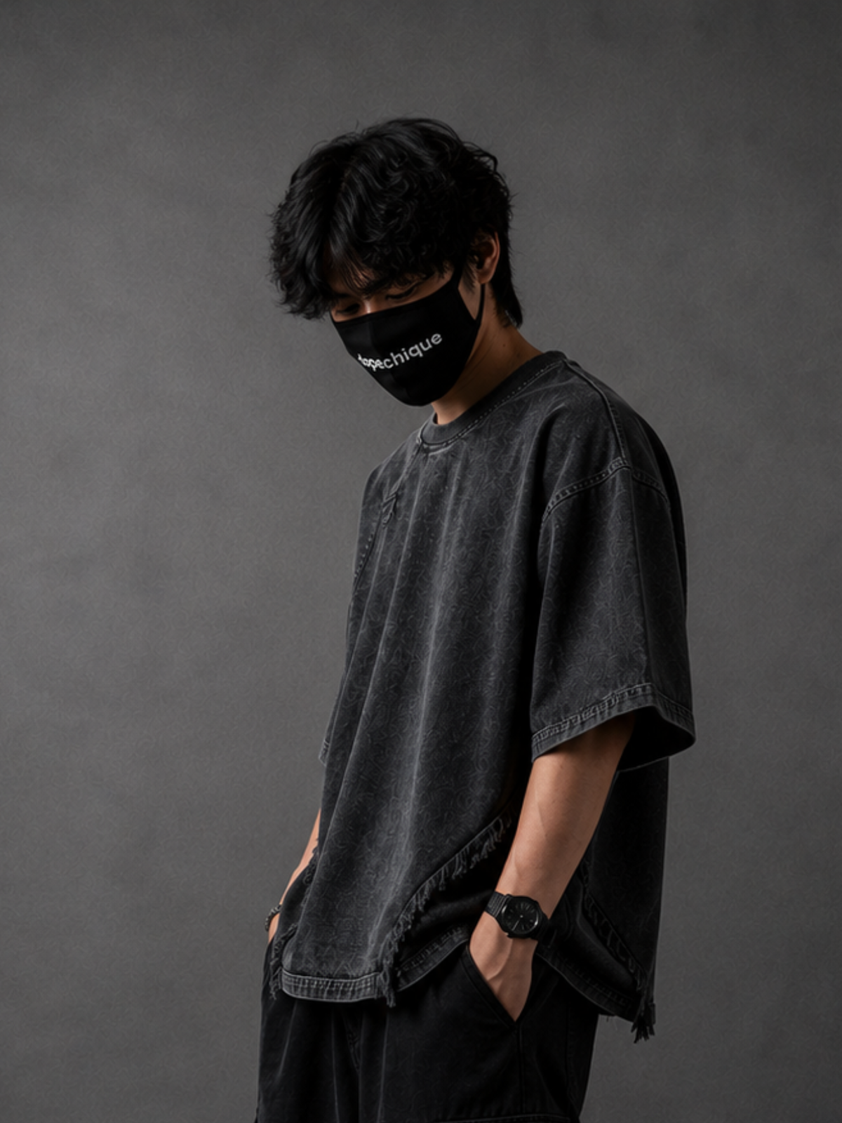 RUIN ARMOR TEE - ACID BLACK