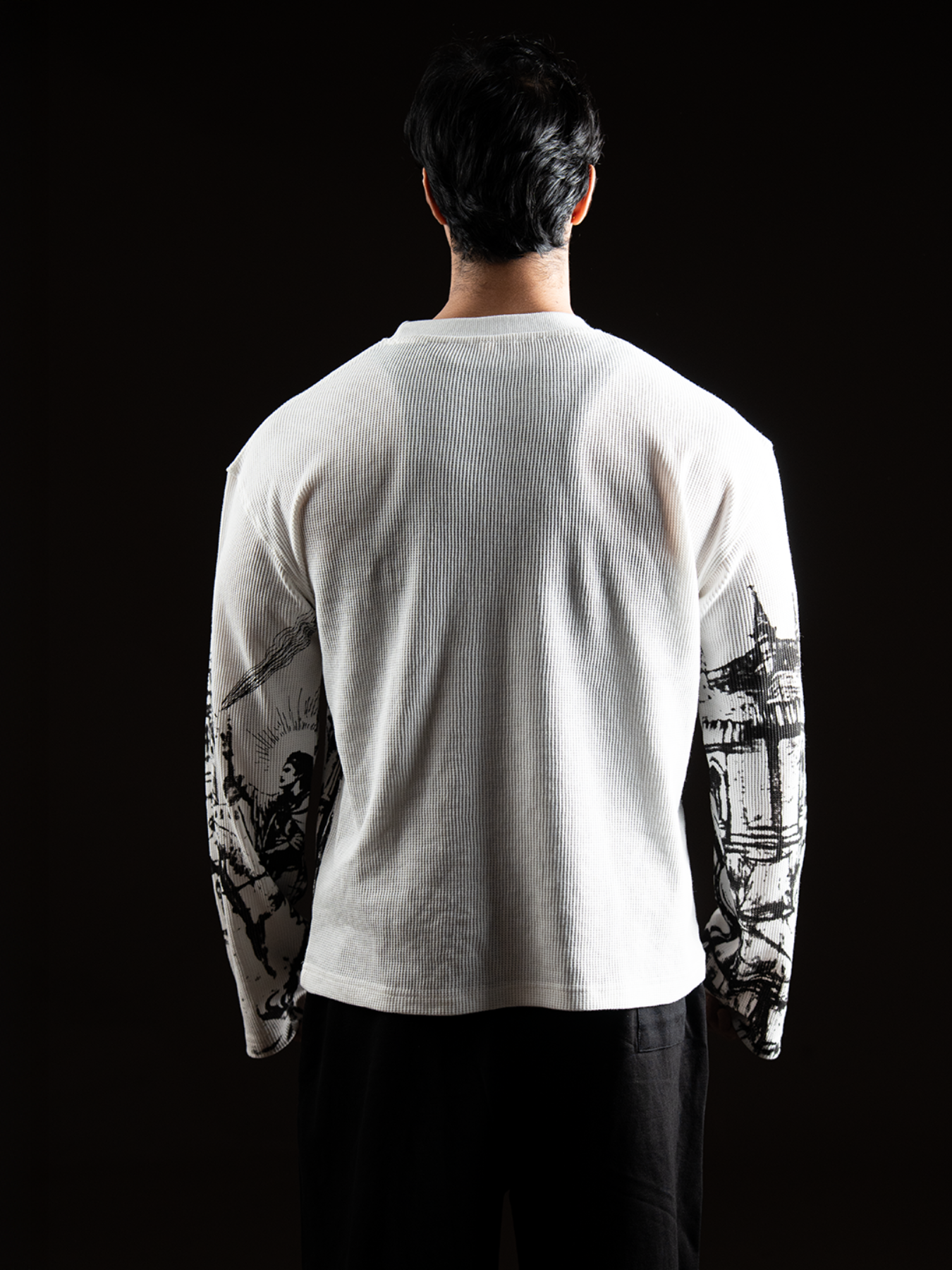 THE FALLEN CATHEDRAL WAFFLE TEE