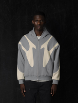 FUSE ZIP-UP Grey Hoodie