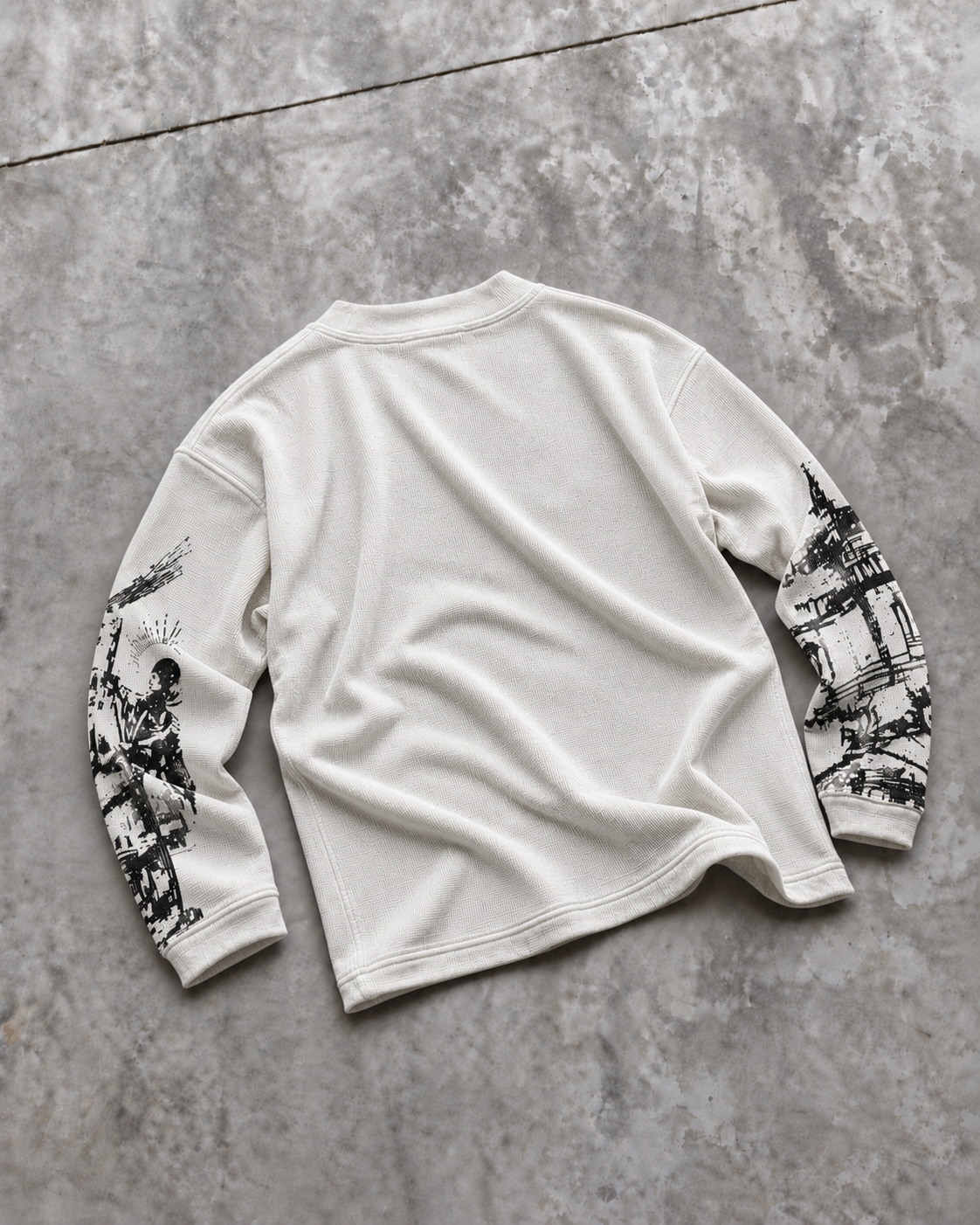 THE FALLEN CATHEDRAL WAFFLE TEE