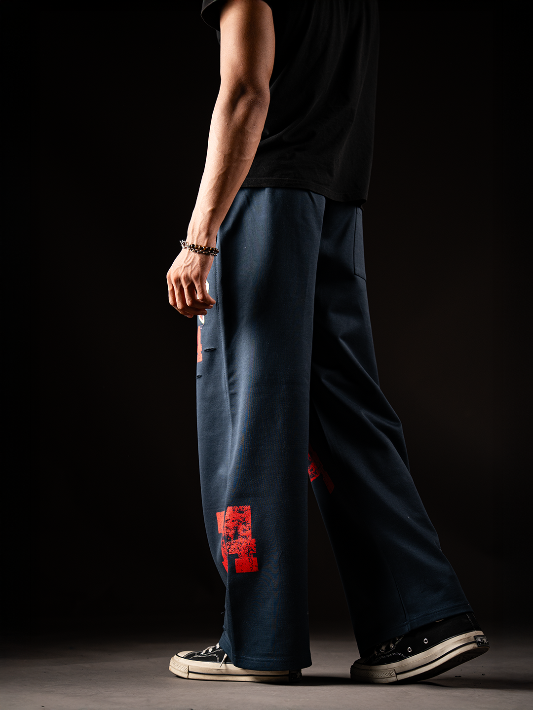 !974 NAVY BLUE SWEATPANTS