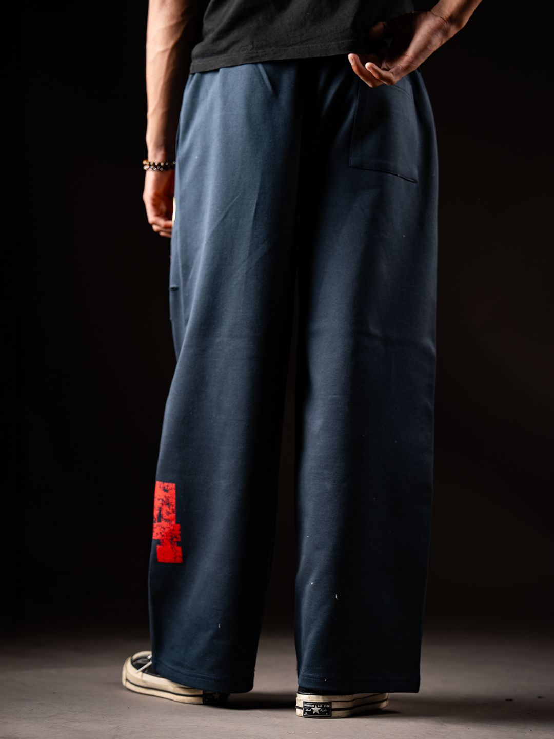 !974 NAVY BLUE SWEATPANTS