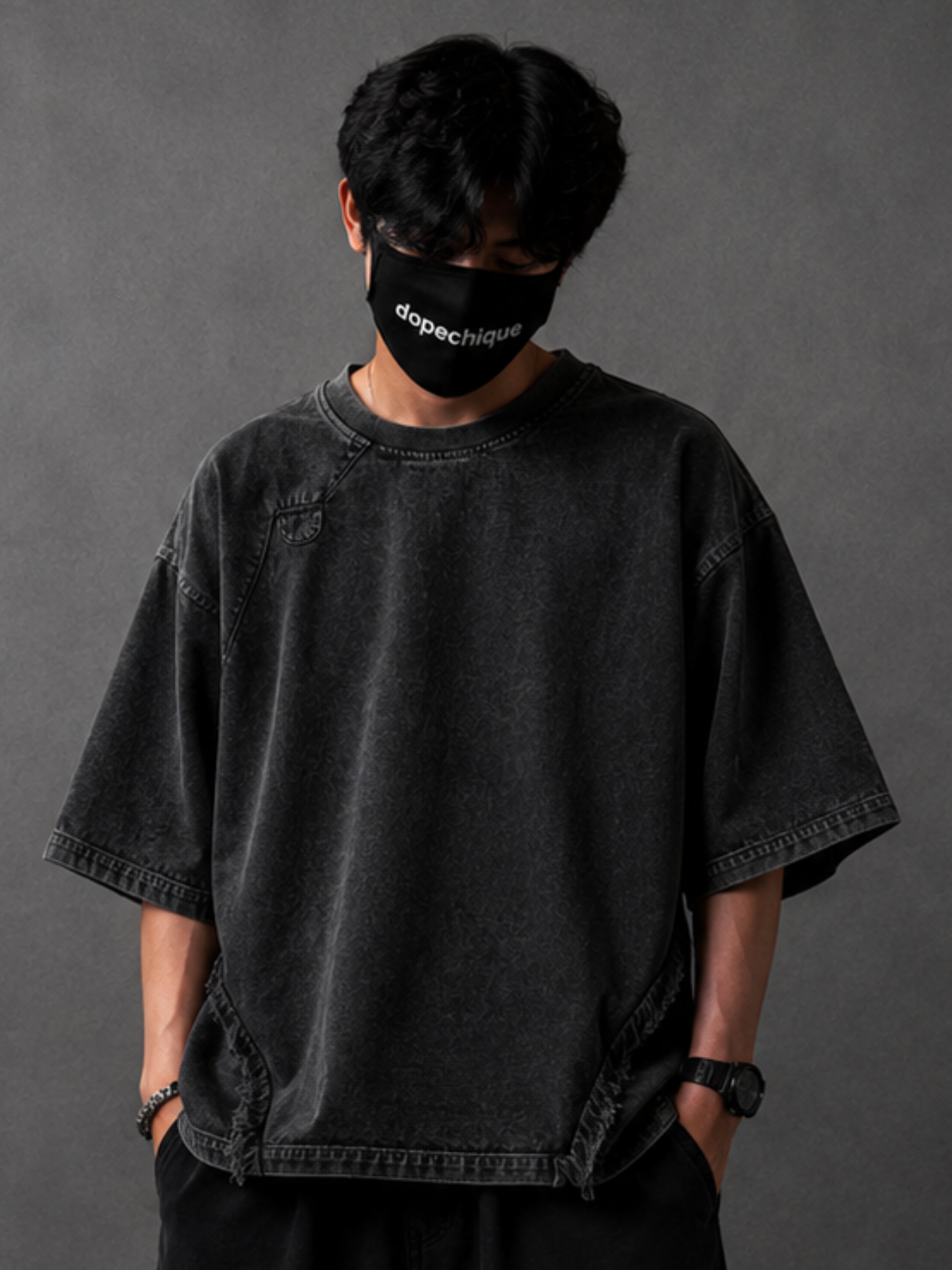 RUIN ARMOR TEE - ACID BLACK