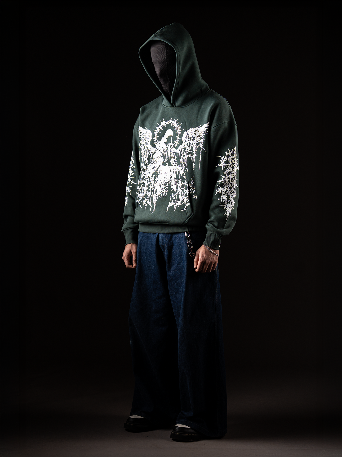 GOTHIC DEMON HOODIE (Green)