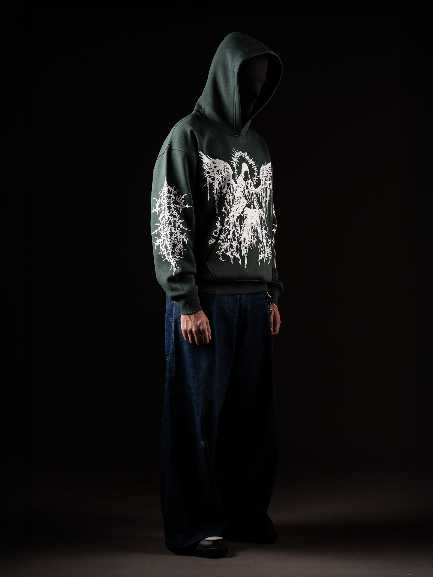 GOTHIC DEMON HOODIE (Green)