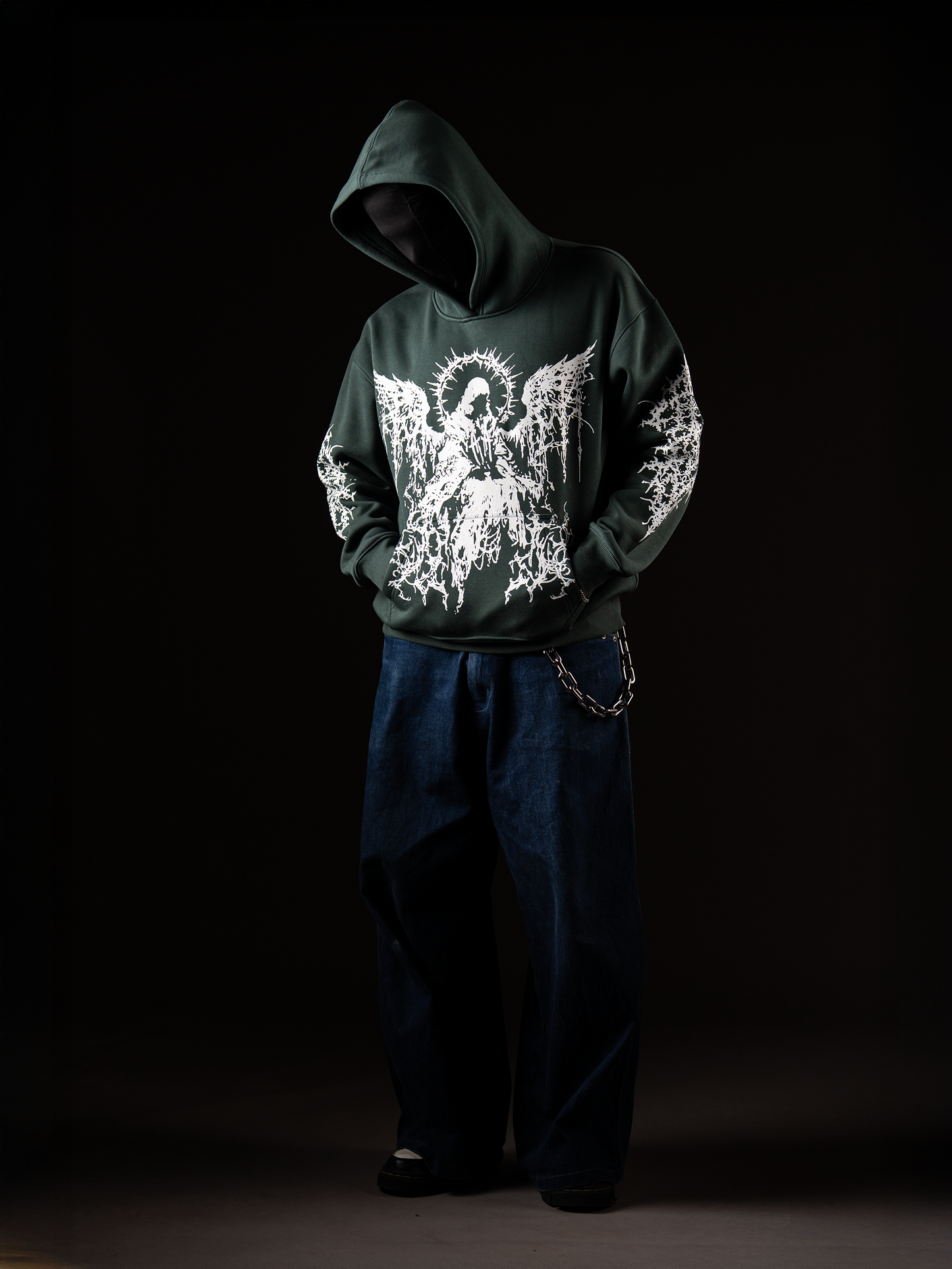 GOTHIC DEMON HOODIE (Green)