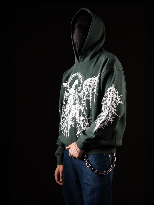 GOTHIC DEMON HOODIE (Green)