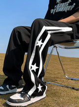 Panel Straight Leg Pants